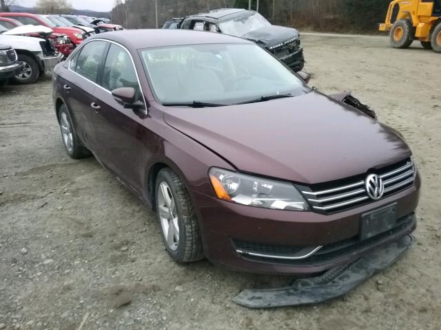 1VWBP7A32CC082318 - 2012 VOLKSWAGEN PASSAT SE MAROON photo 1