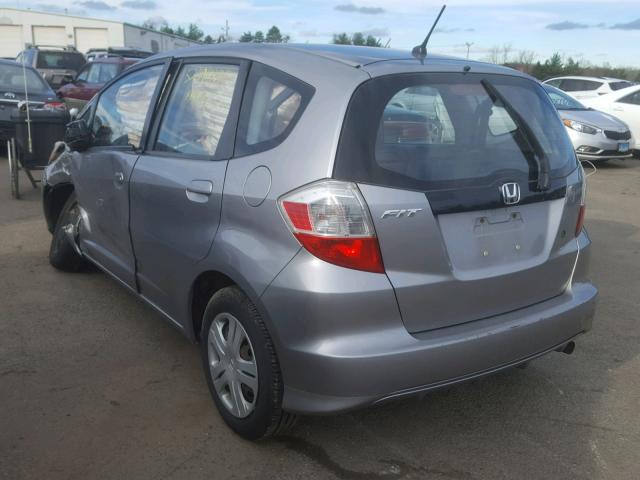 JHMGE8H23AC034761 - 2010 HONDA FIT GRAY photo 3