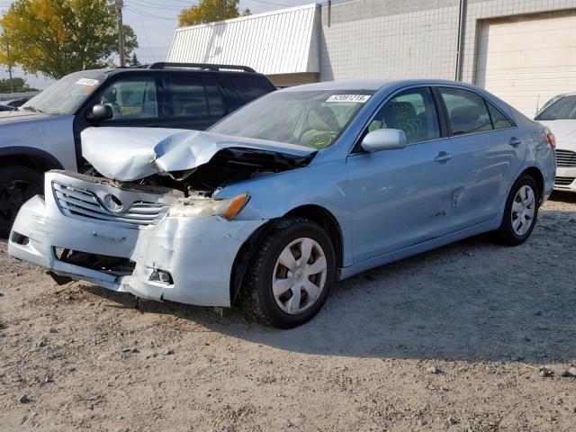 4T4BE46K38R030867 - 2008 TOYOTA CAMRY CE BLUE photo 2