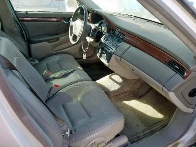 1G6KD54Y21U250606 - 2001 CADILLAC DEVILLE BEIGE photo 5