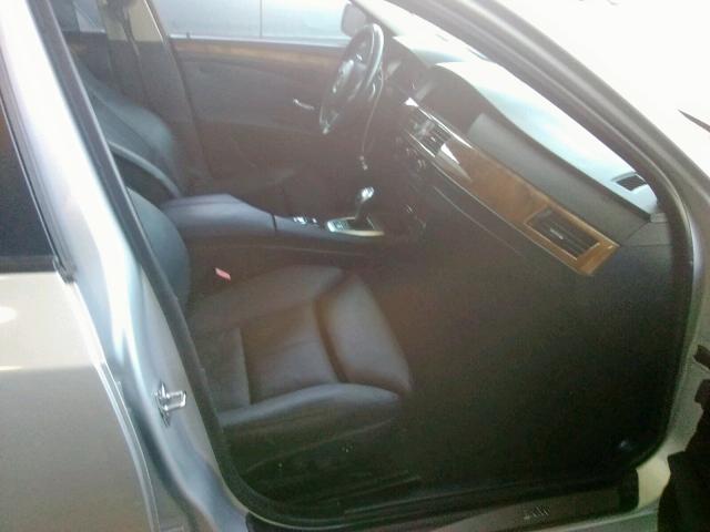 WBANW53599CT55797 - 2009 BMW 550 I SILVER photo 5