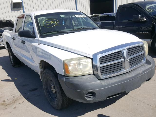 1D7HE28K46S656470 - 2006 DODGE DAKOTA QUA WHITE photo 1