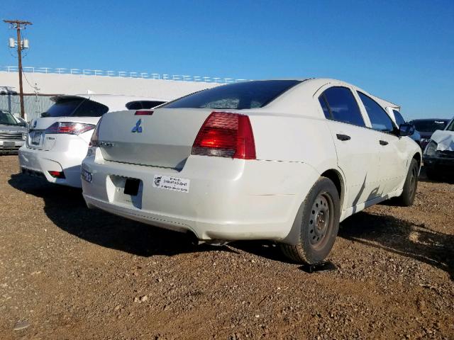 4A3AB26F47E037942 - 2007 MITSUBISHI GALANT DE WHITE photo 4