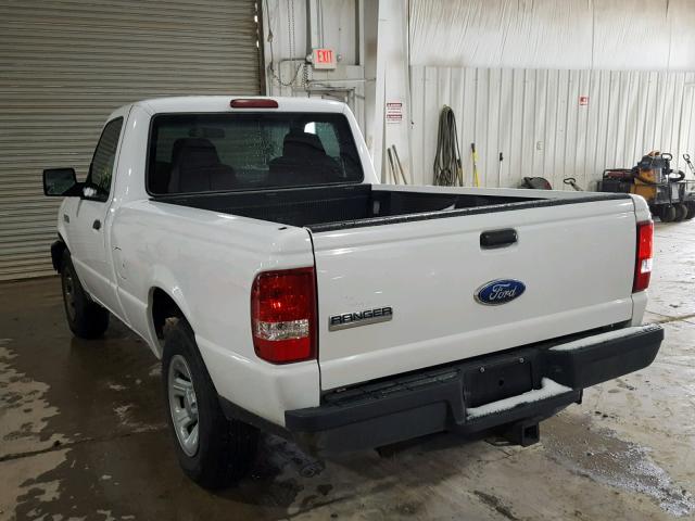 1FTYR10D19PA03267 - 2009 FORD RANGER WHITE photo 3