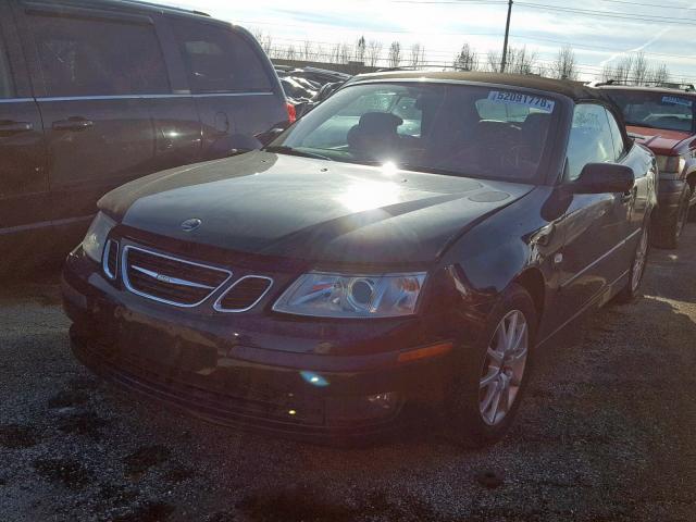 YS3FD79Y376101842 - 2007 SAAB 9-3 2.0T BLACK photo 2