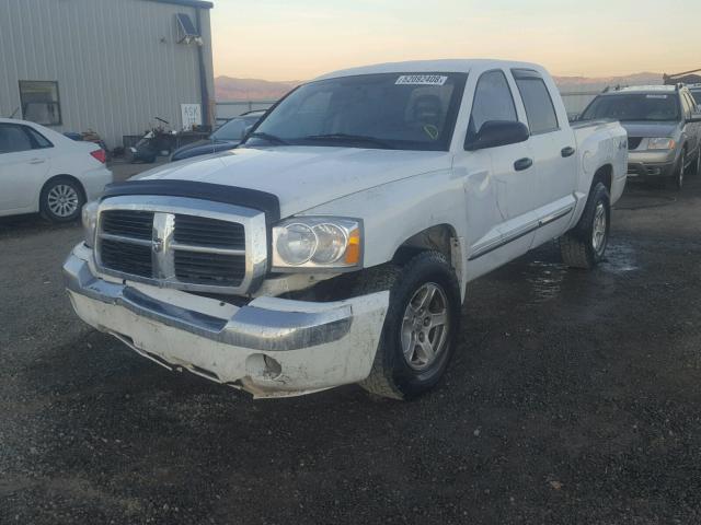 1D7HW58N16S710784 - 2006 DODGE DAKOTA QUA WHITE photo 2