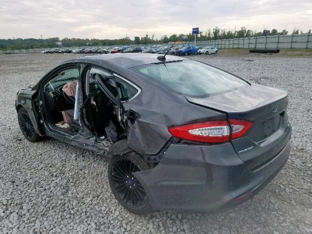 3FA6P0HD9GR156678 - 2016 FORD FUSION SE GRAY photo 3