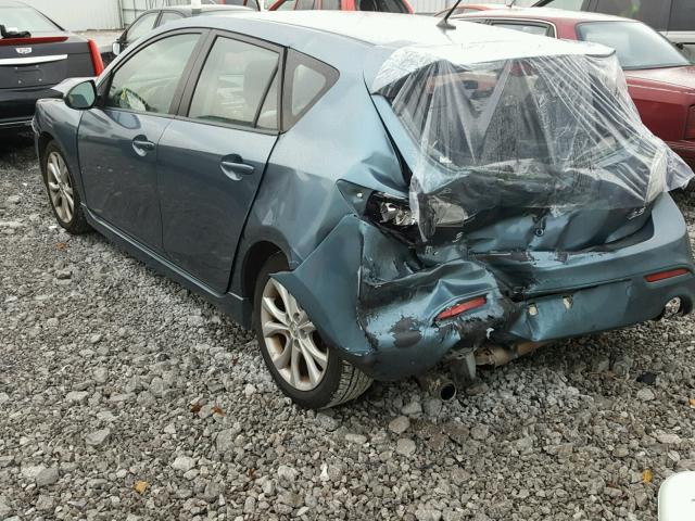 JM1BL1H54A1309777 - 2010 MAZDA 3 S BLUE photo 3