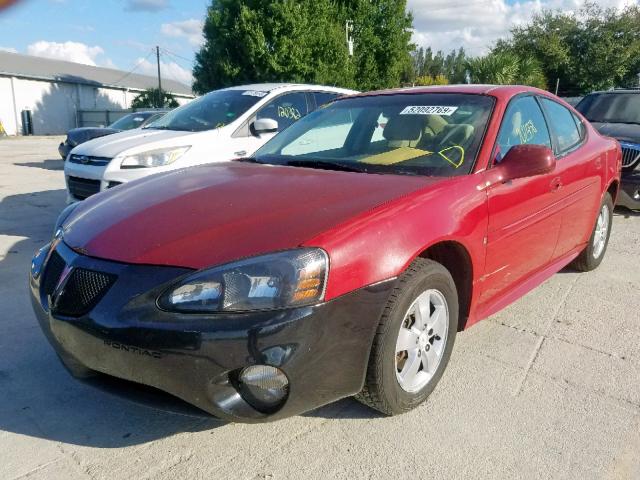 2G2WP552271193915 - 2007 PONTIAC GRAND PRIX RED photo 2