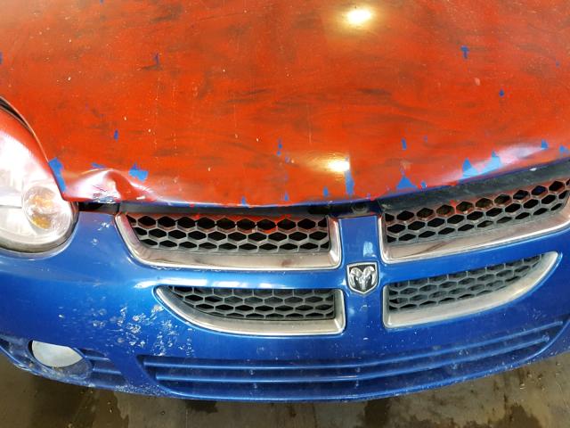 1B3ES46C15D203814 - 2005 DODGE NEON SX 2. BLUE photo 9