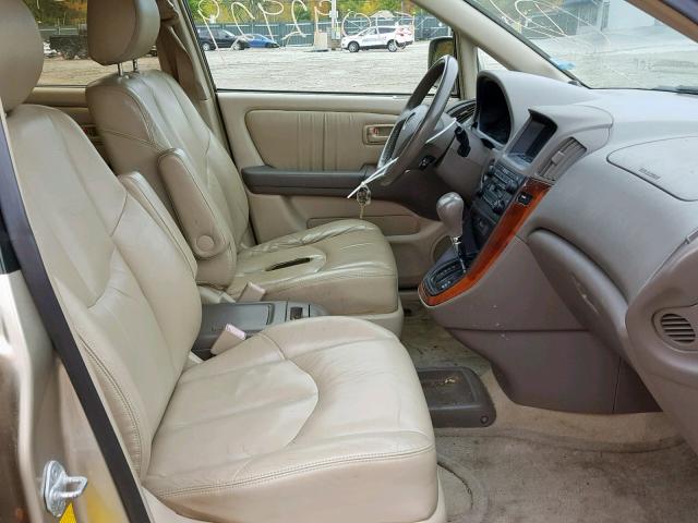 JT6HF10U4X0021879 - 1999 LEXUS RX 300 TAN photo 5