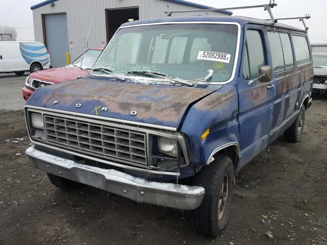 E11GBDE3940 - 1979 FORD E250 BLUE photo 2