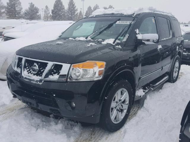 5N1AA0NEXCN609704 - 2012 NISSAN ARMADA SV BLACK photo 2