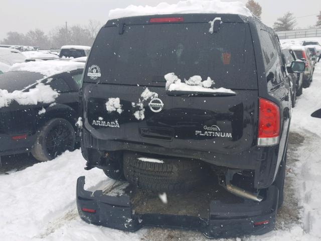 5N1AA0NEXCN609704 - 2012 NISSAN ARMADA SV BLACK photo 9