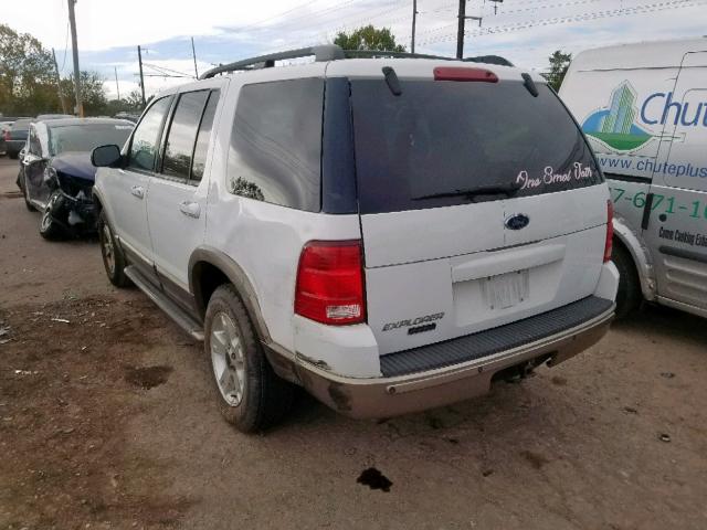 1FMZU64K43UC66902 - 2003 FORD EXPLORER E WHITE photo 3