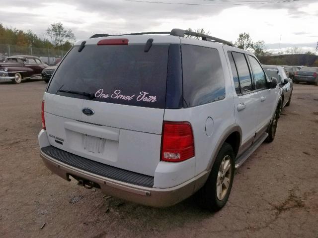 1FMZU64K43UC66902 - 2003 FORD EXPLORER E WHITE photo 4