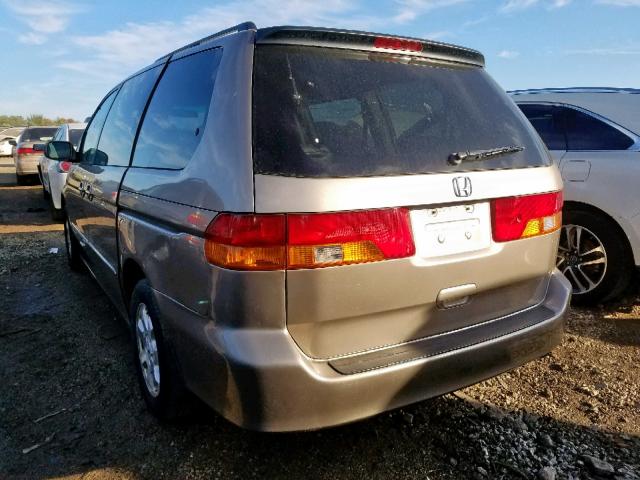 5FNRL18084B094774 - 2004 HONDA ODYSSEY EX GOLD photo 3