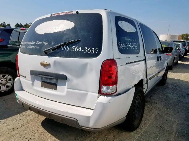 1GBDV13108D211561 - 2008 CHEVROLET UPLANDER I WHITE photo 4