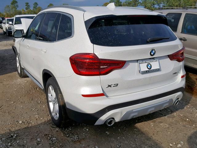 5UXTR7C5XKLA48403 - 2019 BMW X3 SDRIVE3 WHITE photo 3