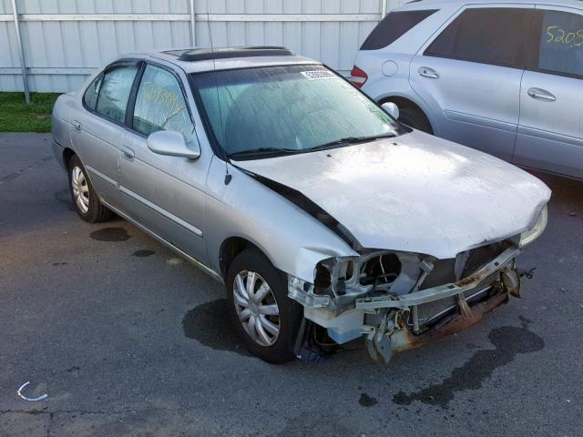 3N1CB51D62L667587 - 2002 NISSAN SENTRA XE SILVER photo 1