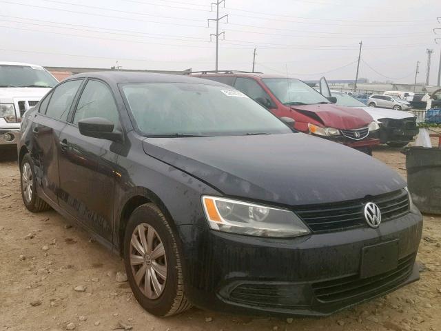 3VW2K7AJXBM059637 - 2011 VOLKSWAGEN JETTA BASE შავი ფოტო 1