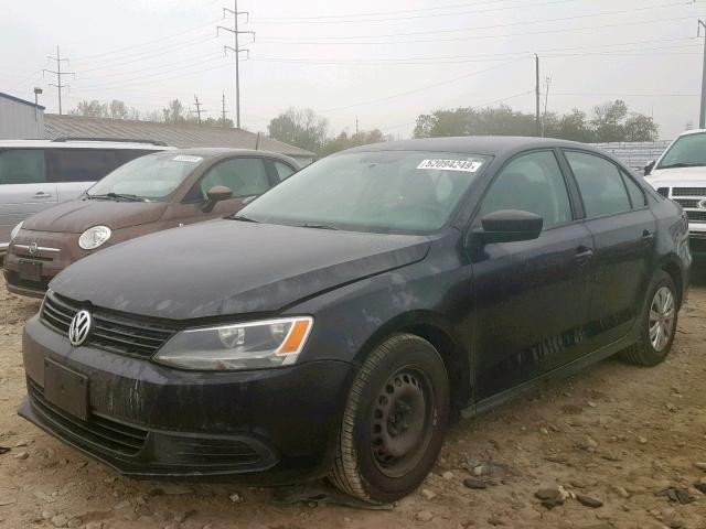 3VW2K7AJXBM059637 - 2011 VOLKSWAGEN JETTA BASE შავი ფოტო 2