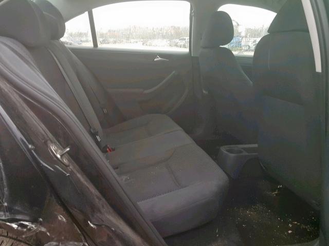 3VW2K7AJXBM059637 - 2011 VOLKSWAGEN JETTA BASE შავი ფოტო 6