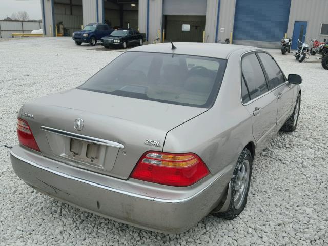 JH4KA96692C006692 - 2002 ACURA 3.5RL GOLD photo 4