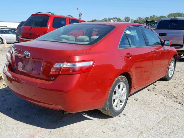 4T4BE46K49R123642 - 2009 TOYOTA CAMRY BASE RED photo 4