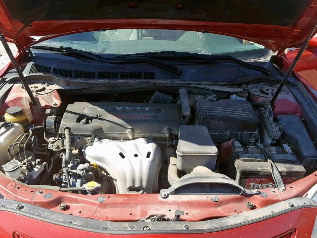 4T4BE46K49R123642 - 2009 TOYOTA CAMRY BASE RED photo 7
