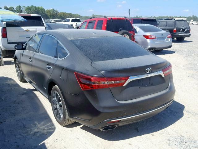 4T1BK1EB5GU201183 - 2016 TOYOTA AVALON XLE BLACK photo 3
