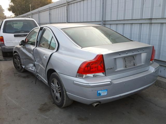 YV1RS592392726062 - 2009 VOLVO S60 2.5T SILVER photo 3