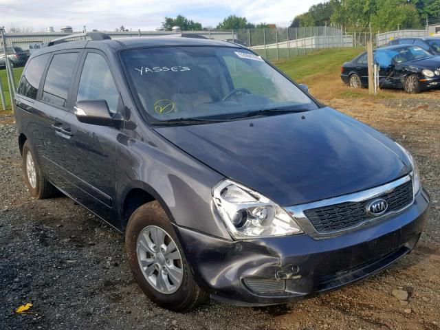 KNDMG4C7XC6485133 - 2012 KIA SEDONA LX GRAY photo 1