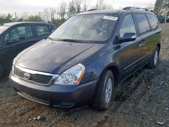 KNDMG4C7XC6485133 - 2012 KIA SEDONA LX GRAY photo 2