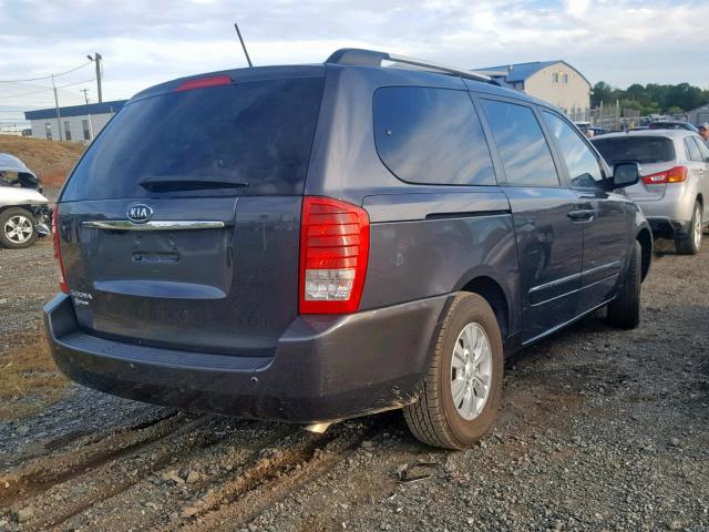 KNDMG4C7XC6485133 - 2012 KIA SEDONA LX GRAY photo 4