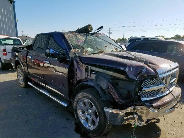 1C6RD7NT7CS147567 - 2012 DODGE RAM 1500 L MAROON photo 1