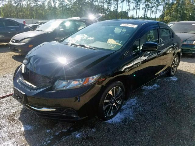 2HGFB2F83EH509520 - 2014 HONDA CIVIC EX BLACK photo 2