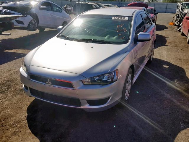 JA32U2FU3DU016595 - 2013 MITSUBISHI LANCER ES/ SILVER photo 2