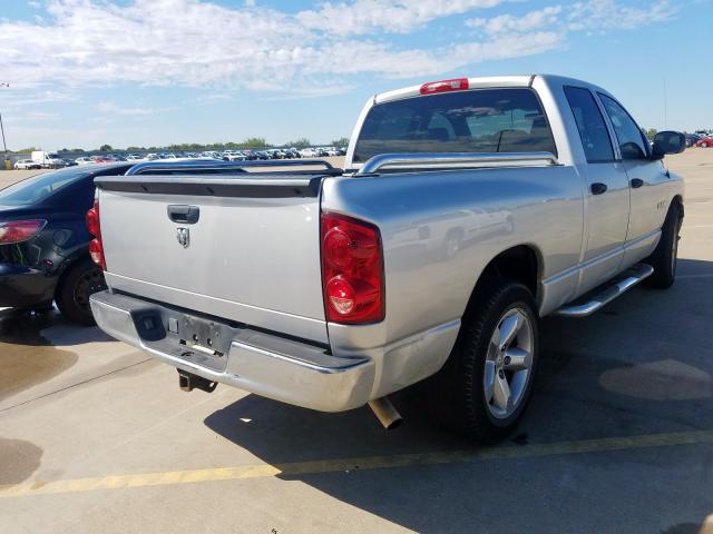 1D7HA18K78J205418 - 2008 DODGE RAM 1500 S SILVER photo 4