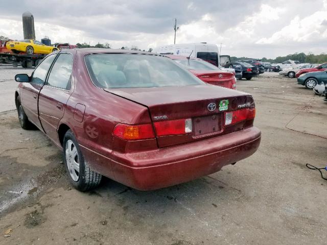 JT2BG28K4Y0501015 - 2000 TOYOTA CAMRY LE RED photo 3