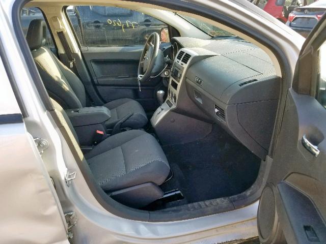 1B3HB48A19D136596 - 2009 DODGE CALIBER SX SILVER photo 5