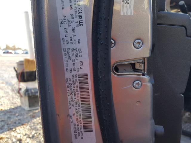 1C4NJDBB3HD143246 - 2017 JEEP COMPASS SP Gümüş foto 10