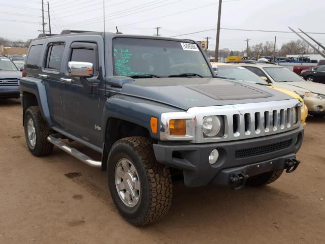 5GTDN13E078212613 - 2007 HUMMER H3 GRAY photo 1