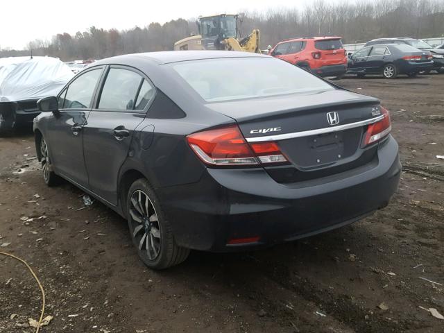 2HGFB2F95EH550921 - 2014 HONDA CIVIC EXL BLACK photo 3