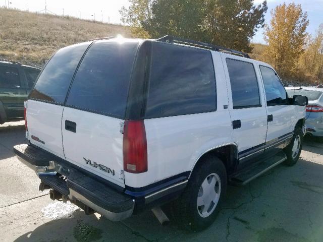 1GKEK13R8VJ716828 - 1997 GMC YUKON WHITE photo 4