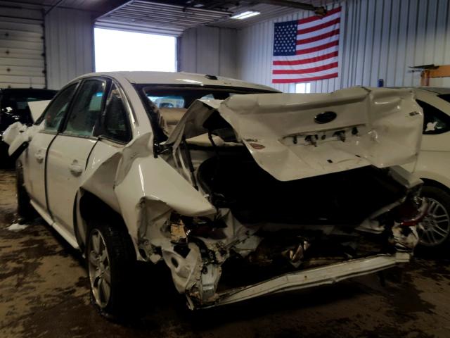 1FAHP24WX8G178905 - 2008 FORD TAURUS SEL WHITE photo 3