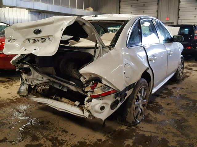 1FAHP24WX8G178905 - 2008 FORD TAURUS SEL WHITE photo 4