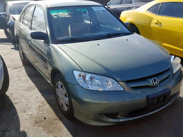 2HGES16394H570850 - 2004 HONDA CIVIC DX V GREEN photo 1