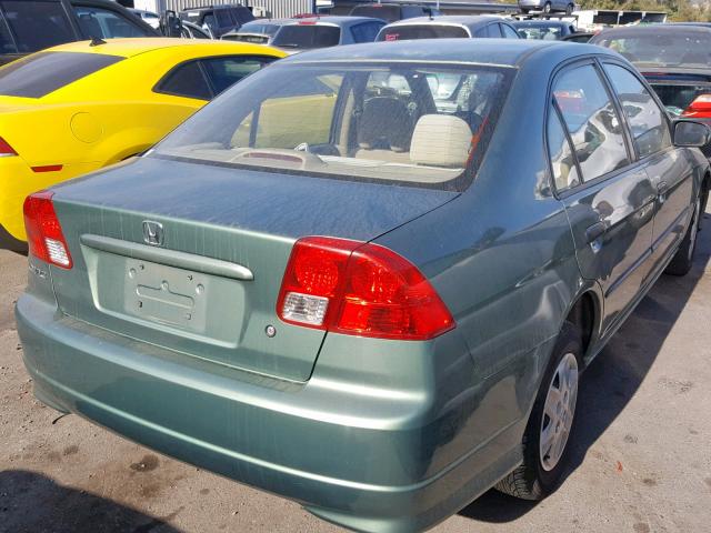 2HGES16394H570850 - 2004 HONDA CIVIC DX V GREEN photo 4