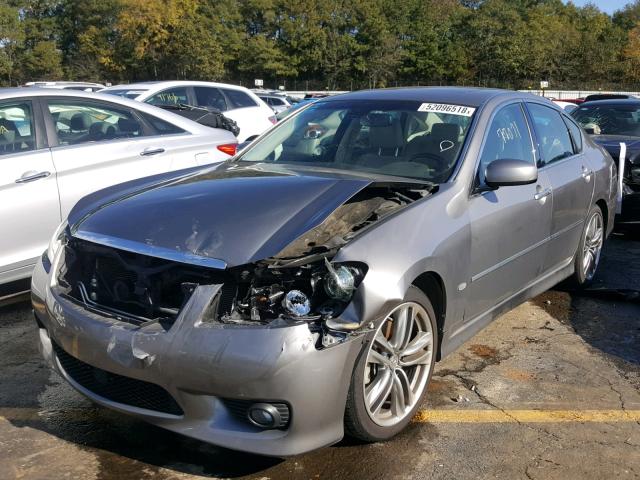 JN1CY0AP2AM911333 - 2010 INFINITI M35 BASE GRAY photo 2